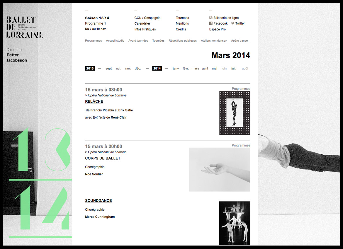 CCN Ballet de Lorraine - Website - Les Graphiquants